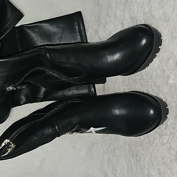 Guess Tailia Women Lug Platform Over the Knee Boot Black Size 6 M - Picture 10 of 14